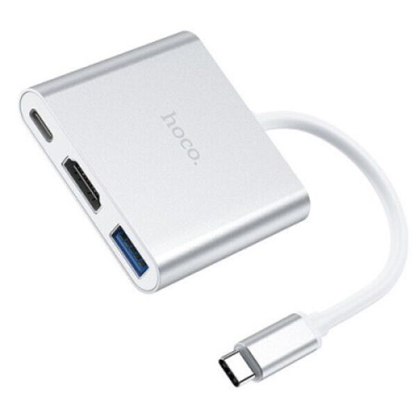 Фото USB Hub Hoco HB14 Type-C to USB3.0+HDMI+PD 0c4-b6a,