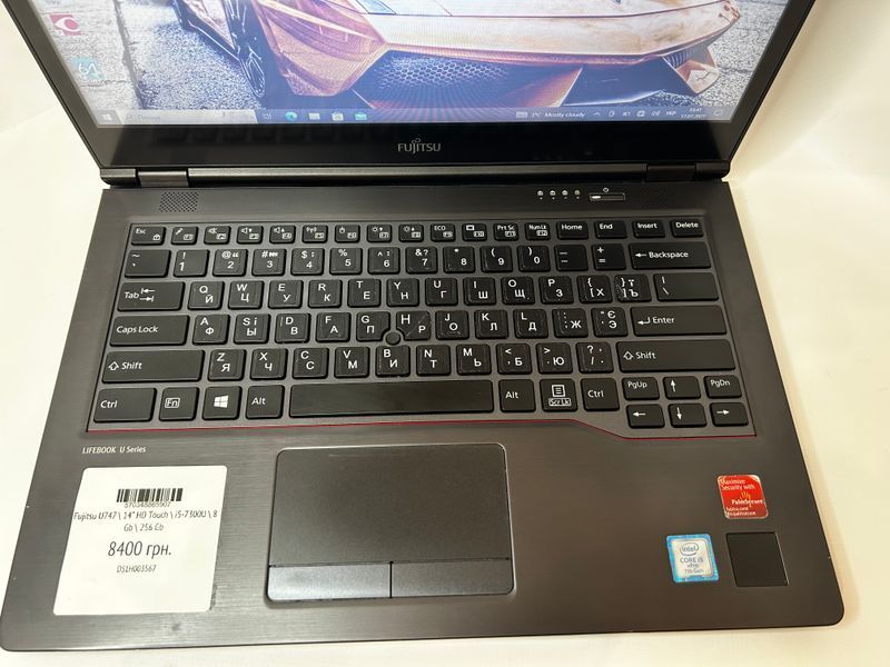 Фото Ноутбук Fujitsu Lifebook U747 14" сенсорний HD TN (1366*768) IntelCore i5-7&reg;300U (2,6 GHz up to 3,5 GHz) 2 ядра 4 потоки DDR4 8 GB SSD 128 GB Intel&reg;HD Graphics 620 (Вживаний) DS1H003567,