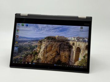 Фото Ноутбук Lenovo ThibkPad x380 YOGA 13.3 FHD IPS Сенсорний (1920*1080) Intel&reg; Core (1,6 GHz up to 3,4 GHz) 4 ядра 8 потоків DDR4 8 GB SSD 256 GB Intel&reg; UHD Graphics 620 ( Вживаний ) MP19G6UU-1,
