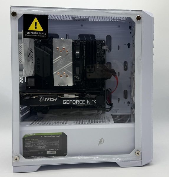 Фото Системний блок Сніжок AMD Ryzen 5 5600G (3,9 GHz up to 4,4 GHz) 6 ядер 12 потоків DDR4 16 GB SSD 512 GB + HDD 500GB NVIDIA GeForce RTX 3060 12 GB 9ic-a85,